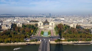View from the top of the Eiffel