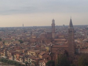 view from the high point in Verona